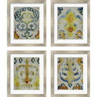 Framed 'Bohemian Ikat 4 Piece Framed Art Print Set' border=