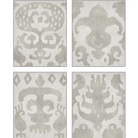Framed 'Shadow Ikat 4 Piece Art Print Set' border=