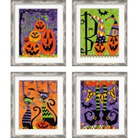 Framed 'Spooky Fun 4 Piece Framed Art Print Set' border=