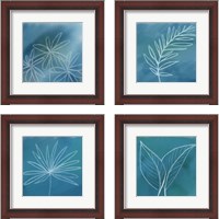 Framed Tropical  4 Piece Framed Art Print Set