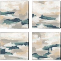 Framed 'Mesa Mist 4 Piece Canvas Print Set' border=
