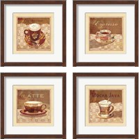 Framed 'Coffee 4 Piece Framed Art Print Set' border=