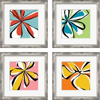 Framed 'Oh So Pretty 4 Piece Framed Art Print Set' border=