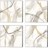 Framed Neutral Momentum 4 Piece Canvas Print Set