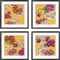 Framed 'China Garden 4 Piece Framed Art Print Set' border=