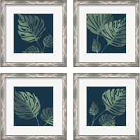 Framed 'Monstera  4 Piece Framed Art Print Set' border=