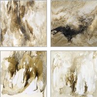 Framed 'Drifting Sands 4 Piece Art Print Set' border=