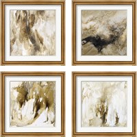 Framed 'Drifting Sands 4 Piece Framed Art Print Set' border=