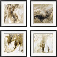 Framed 'Drifting Sands 4 Piece Framed Art Print Set' border=