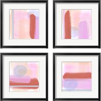 Framed Translucent Madras 4 Piece Framed Art Print Set