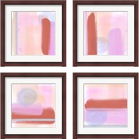 Framed 'Translucent Madras 4 Piece Framed Art Print Set' border=