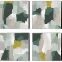 Framed 'Tundra Summer 4 Piece Canvas Print Set' border=