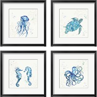 Framed Deep Sea No Words4 Piece Framed Art Print Set