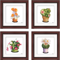 Framed Cactus Flowers 4 Piece Framed Art Print Set