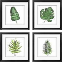 Framed Leaves of the Tropics  4 Piece Framed Art Print Set