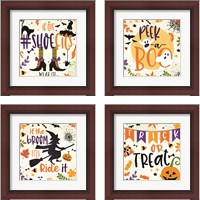 Framed If the Broom Fits 4 Piece Framed Art Print Set