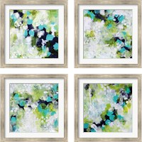 Framed 'Reflections 4 Piece Framed Art Print Set' border=