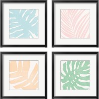 Framed Tropical Treasures Pastel 4 Piece Framed Art Print Set