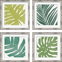 Framed 'Tropical Treasures 4 Piece Framed Art Print Set' border=