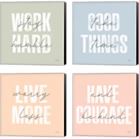 Framed Morning Affirmations 4 Piece Canvas Print Set