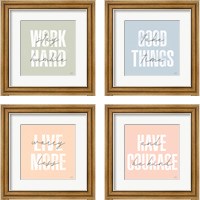 Framed Morning Affirmations 4 Piece Framed Art Print Set