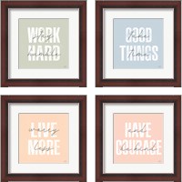 Framed Morning Affirmations 4 Piece Framed Art Print Set