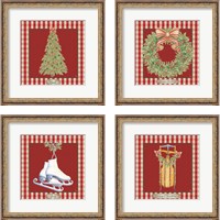 Framed Hometown Christmas 4 Piece Framed Art Print Set