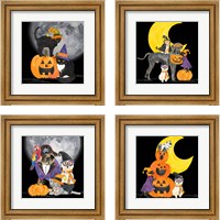 Framed 'Fright Night Friends 4 Piece Framed Art Print Set' border=