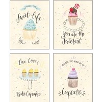 Framed Sweet Life  4 Piece Art Print Set