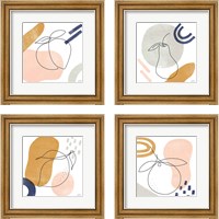 Framed 'Kitchen Table 4 Piece Framed Art Print Set' border=