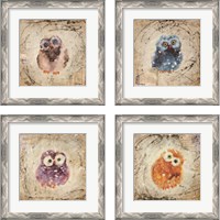 Framed 'Wonder Years  4 Piece Framed Art Print Set' border=