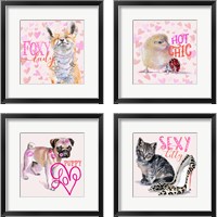 Framed Cute Couture 4 Piece Framed Art Print Set