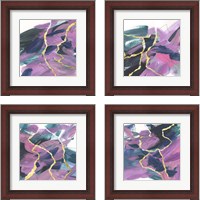 Framed Divided Violet 4 Piece Framed Art Print Set