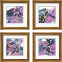 Framed Divided Violet 4 Piece Framed Art Print Set