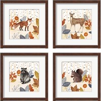 Framed Cozy Autumn Woodland 4 Piece Framed Art Print Set
