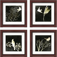 Framed Black Night 4 Piece Framed Art Print Set