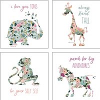 Framed Always Stand Tall 4 Piece Art Print Set