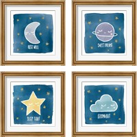 Framed Night Sky 4 Piece Framed Art Print Set