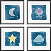 Framed Night Sky 4 Piece Framed Art Print Set