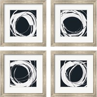 Framed Gilded Enso BW 4 Piece Framed Art Print Set