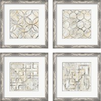 Framed 'Onyx 4 Piece Framed Art Print Set' border=