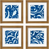 Framed Tangled In Blue 4 Piece Framed Art Print Set