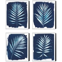 Framed Nature By The Lake - Frond 4 Piece Canvas Print Set
