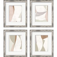 Framed 'Symphonic Shapes 4 Piece Framed Art Print Set' border=