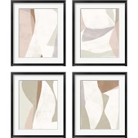 Framed 'Symphonic Shapes 4 Piece Framed Art Print Set' border=
