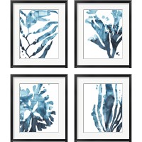 Framed Inkwash Kelp 4 Piece Framed Art Print Set