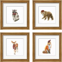 Framed 'Into the Woods in Style 4 Piece Framed Art Print Set' border=