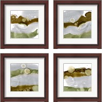 Framed 'Gold Deposit 4 Piece Framed Art Print Set' border=