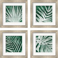 Framed 'Velvet Palm 4 Piece Framed Art Print Set' border=