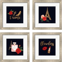 Framed Oui Oui Glam 4 Piece Framed Art Print Set